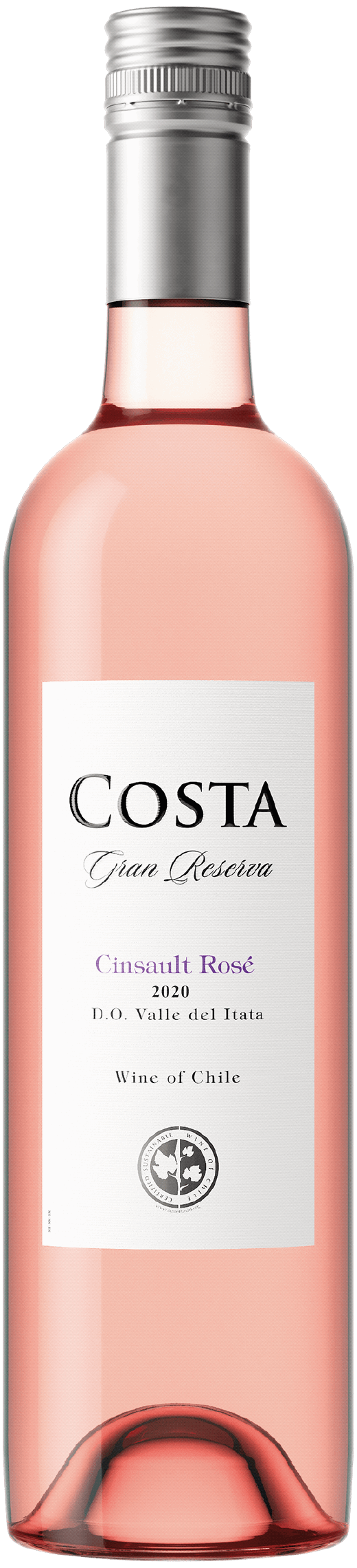 Costa Gran Reserva Cinsault Rosé 2020, ett rosévin från Chile, Itata Valley