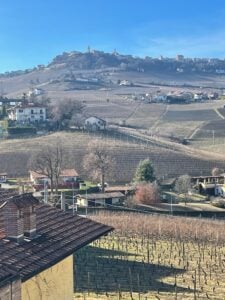 Piemonte overview, landskap över Barolo